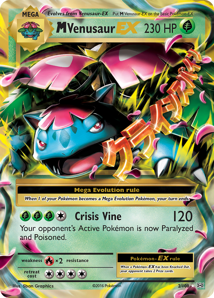 M Venusaur EX (2/108) [XY: Evolutions] Pokemon Single Pokémon  | Multizone: Comics And Games