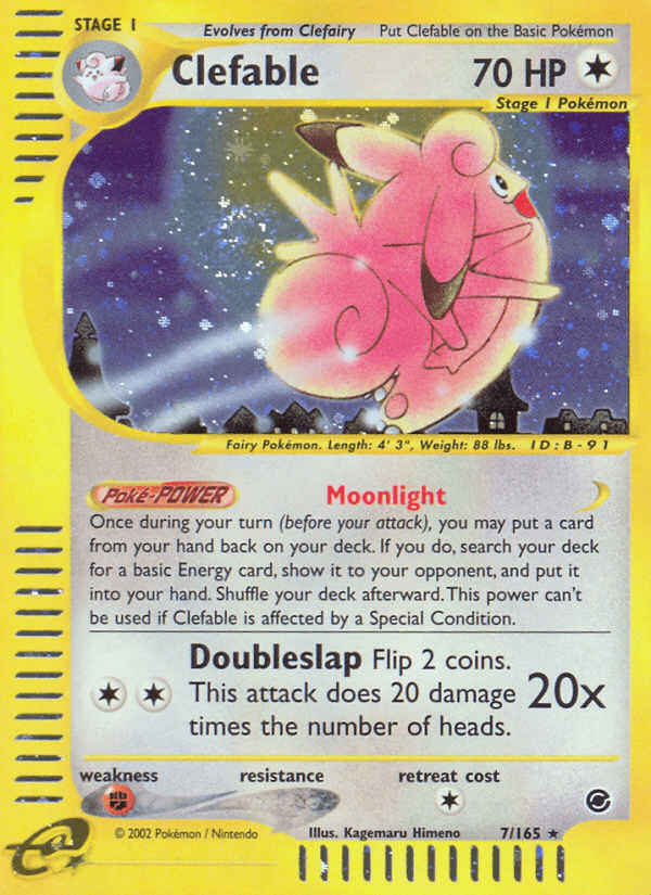 Clefable (7/165) [Expedition: Base Set] Pokemon Single Pokémon  | Multizone: Comics And Games