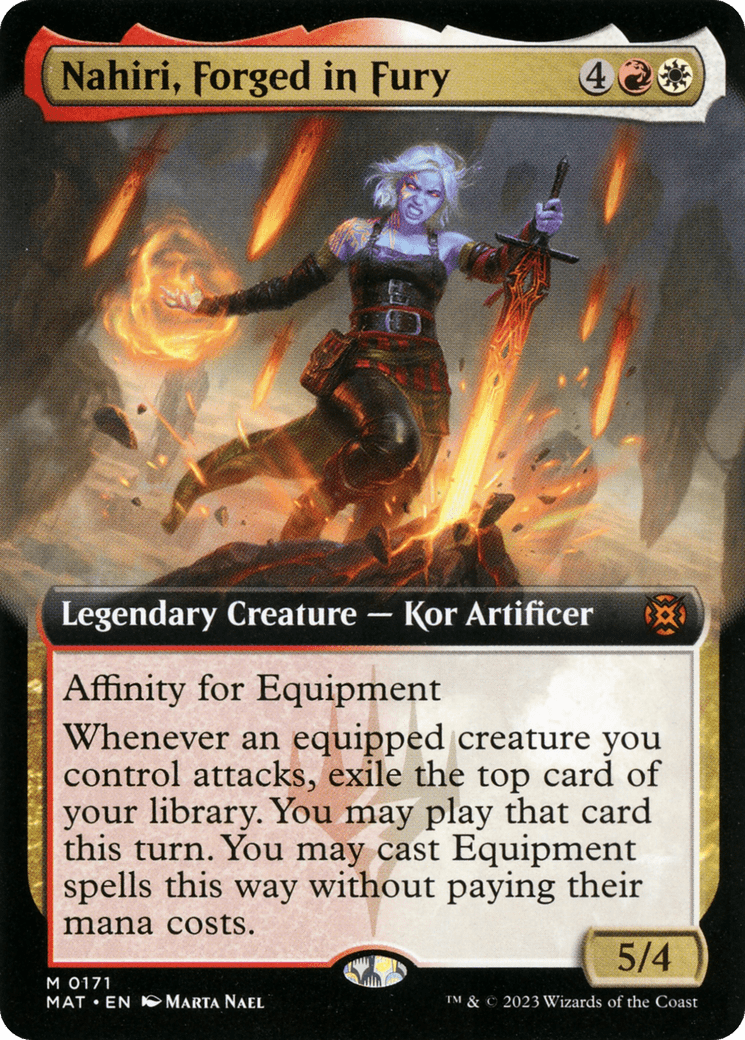 Nahiri, Forged in Fury (Extended Art) [March of the Machine: The Aftermath] MTG Single Magic: The Gathering  | Multizone: Comics And Games