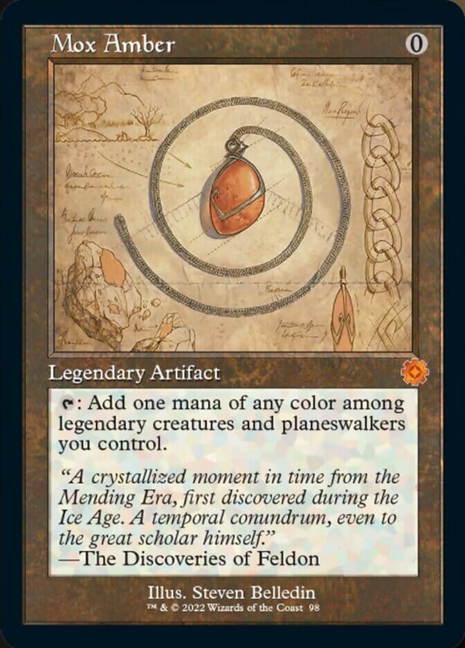 Mox Amber (Retro Schematic) [The Brothers' War Retro Artifacts] MTG Single Magic: The Gathering  | Multizone: Comics And Games
