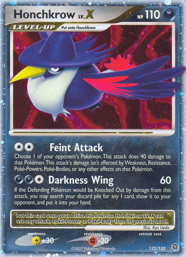 Honchkrow LV.X (132/132) [Diamond & Pearl: Secret Wonders] Pokemon Single Pokémon  | Multizone: Comics And Games