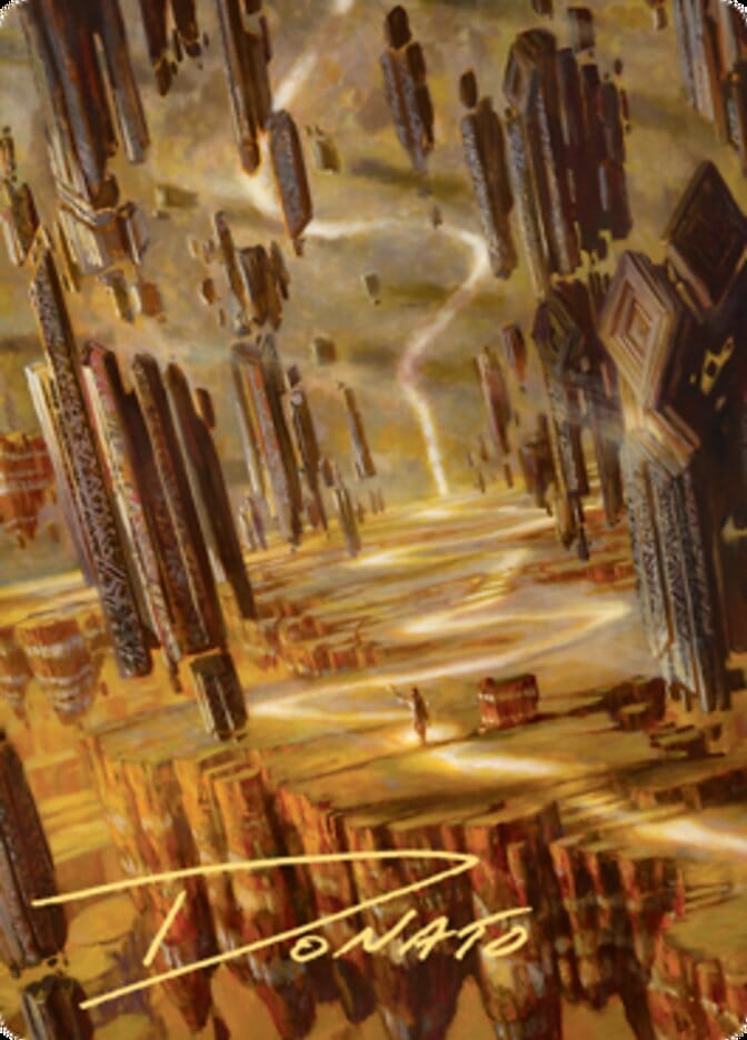 Brightclimb Pathway Art Card (Gold-Stamped Signature) [Zendikar Rising Art Series] MTG Single Magic: The Gathering  | Multizone: Comics And Games