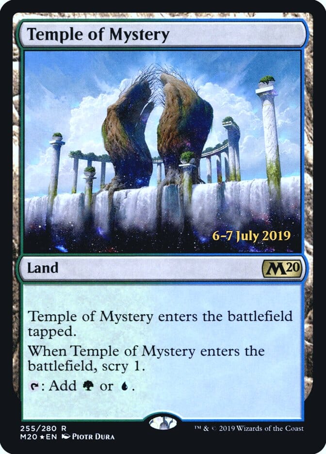 Temple of Mystery [Core Set 2020 Prerelease Promos] MTG Single Magic: The Gathering  | Multizone: Comics And Games