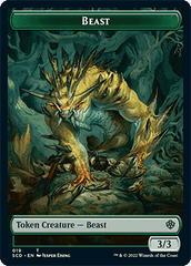 Beast // Beast Double-Sided Token [Starter Commander Decks] MTG Single Magic: The Gathering  | Multizone: Comics And Games