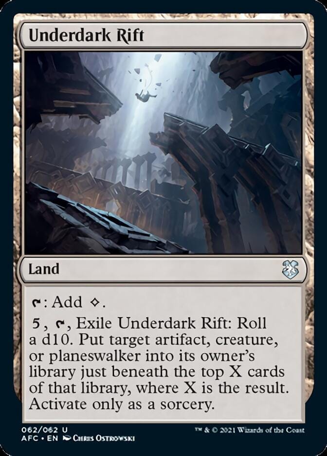 Underdark Rift [Dungeons & Dragons: Adventures in the Forgotten Realms Commander] MTG Single Magic: The Gathering  | Multizone: Comics And Games