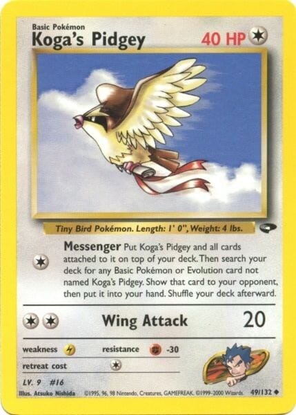 Koga's Pidgey (49/132) [Gym Challenge Unlimited] Pokemon Single Pokémon  | Multizone: Comics And Games