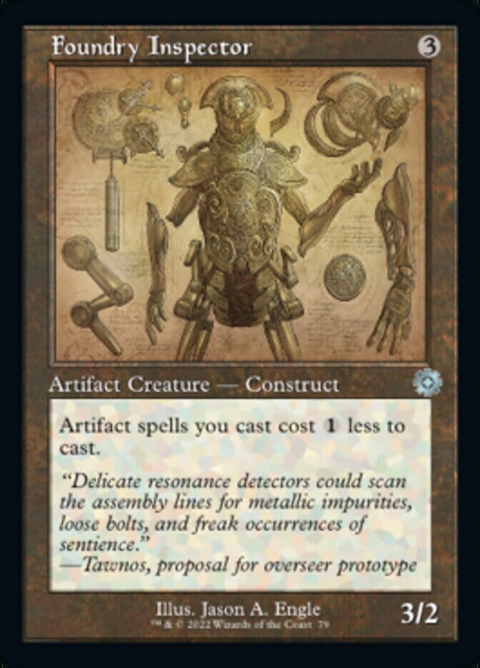 Foundry Inspector (Retro Schematic) [The Brothers' War Retro Artifacts] MTG Single Magic: The Gathering  | Multizone: Comics And Games