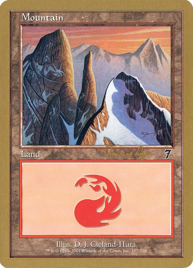 Mountain (337) (Tom van de Logt) [World Championship Decks 2001] MTG Single Magic: The Gathering  | Multizone: Comics And Games