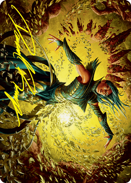 Dragonsguard Elite Art Card (Gold-Stamped Signature) (16/81) [Strixhaven: School of Mages Art Series] MTG Single Magic: The Gathering  | Multizone: Comics And Games