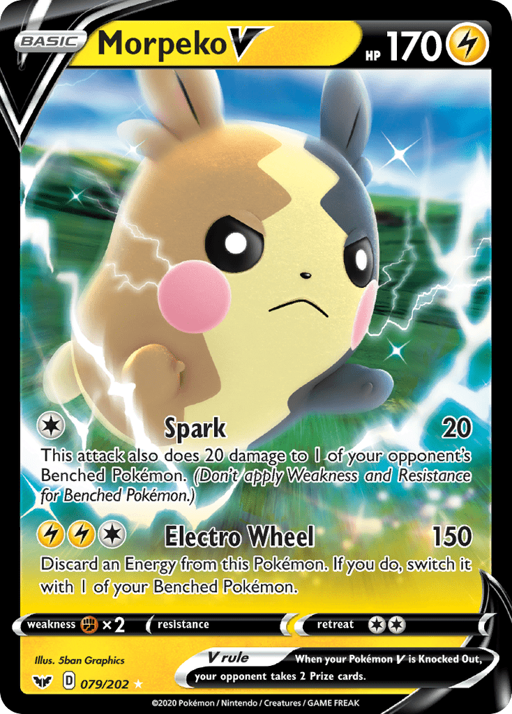 Morpeko V (079/202) [Sword & Shield: Base Set] Pokemon Single Pokémon  | Multizone: Comics And Games