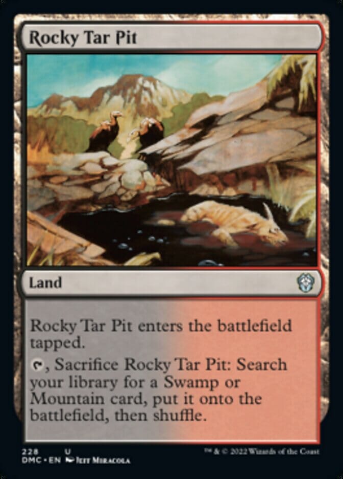 Rocky Tar Pit [Dominaria United Commander] MTG Single Magic: The Gathering  | Multizone: Comics And Games