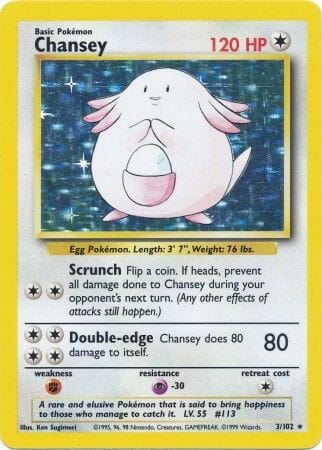 Chansey (3/102) [Base Set Unlimited] Pokemon Single Pokémon  | Multizone: Comics And Games