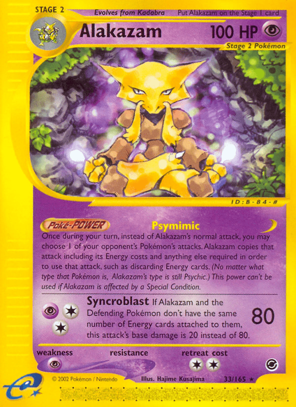 Alakazam (33/165) [Expedition: Base Set] Pokemon Single Pokémon  | Multizone: Comics And Games