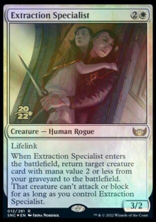 Extraction Specialist [Streets of New Capenna Prerelease Promos] MTG Single Magic: The Gathering  | Multizone: Comics And Games