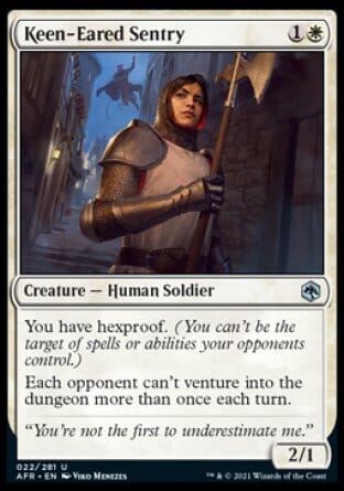 Keen-Eared Sentry [Dungeons & Dragons: Adventures in the Forgotten Realms] MTG Single Magic: The Gathering  | Multizone: Comics And Games