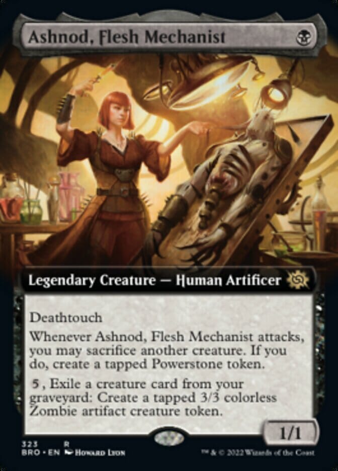 Ashnod, Flesh Mechanist (Extended Art) [The Brothers' War] MTG Single Magic: The Gathering  | Multizone: Comics And Games