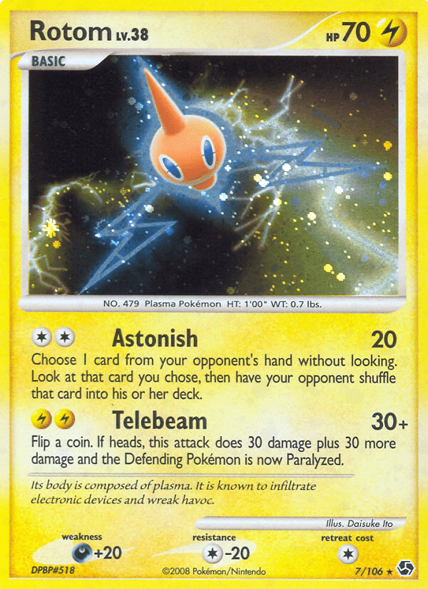 Rotom (7/106) [Diamond & Pearl: Great Encounters] Pokemon Single Pokémon  | Multizone: Comics And Games