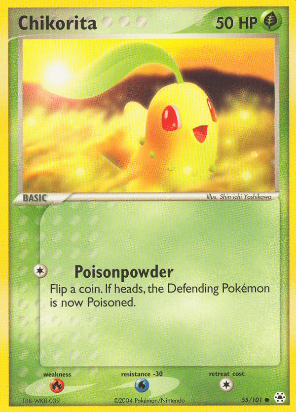 Chikorita (55/101) [EX: Hidden Legends] Pokemon Single Pokémon  | Multizone: Comics And Games