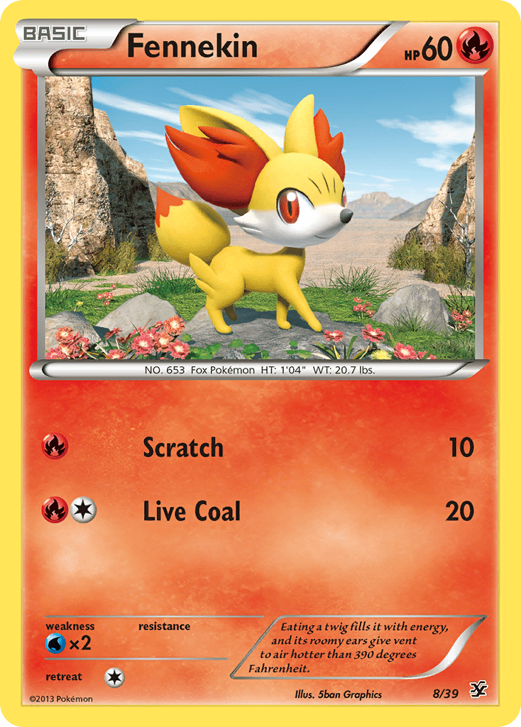 Fennekin (8/39) [XY: Kalos Starter Set] Pokemon Single Pokémon  | Multizone: Comics And Games