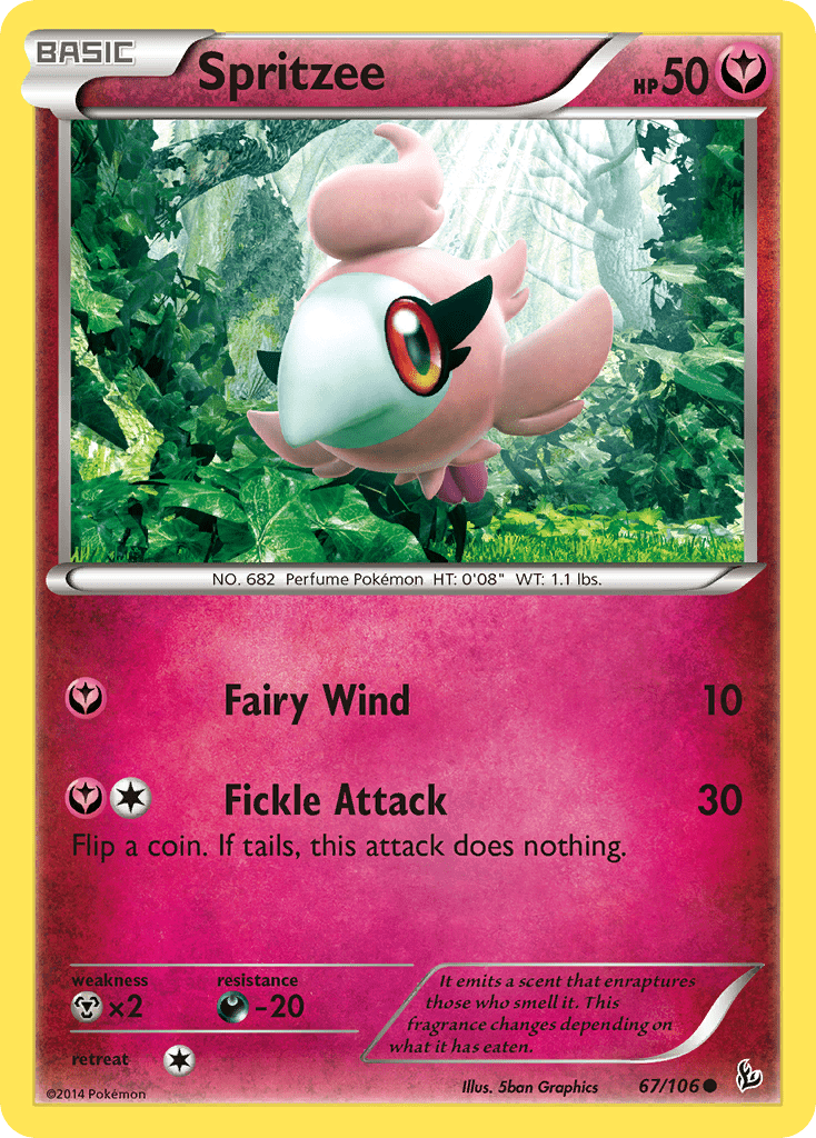 Spritzee (67/106) [XY: Flashfire] Pokemon Single Pokémon  | Multizone: Comics And Games