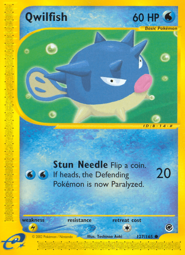 Qwilfish (127/165) [Expedition: Base Set] Pokemon Single Pokémon  | Multizone: Comics And Games