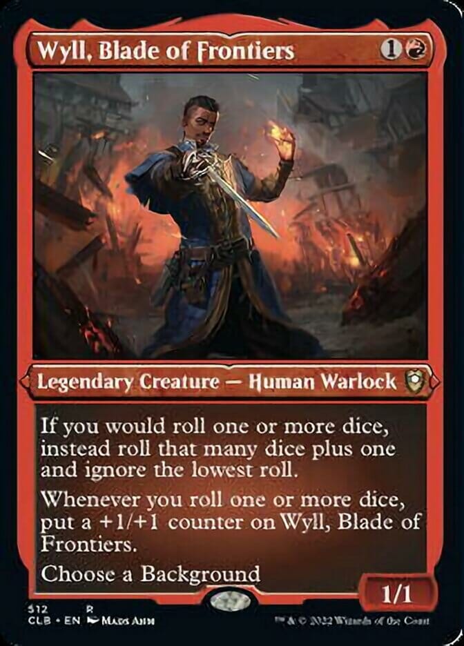 Wyll, Blade of Frontiers (Foil Etched) [Commander Legends: Battle for Baldur's Gate] MTG Single Magic: The Gathering  | Multizone: Comics And Games