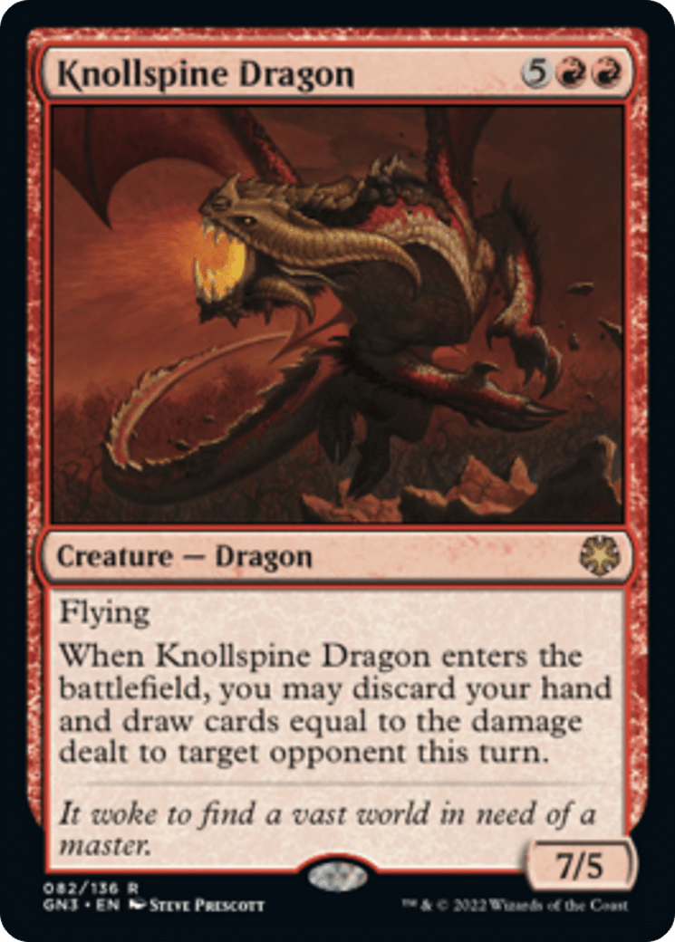 Knollspine Dragon [Game Night: Free-for-All] MTG Single Magic: The Gathering  | Multizone: Comics And Games