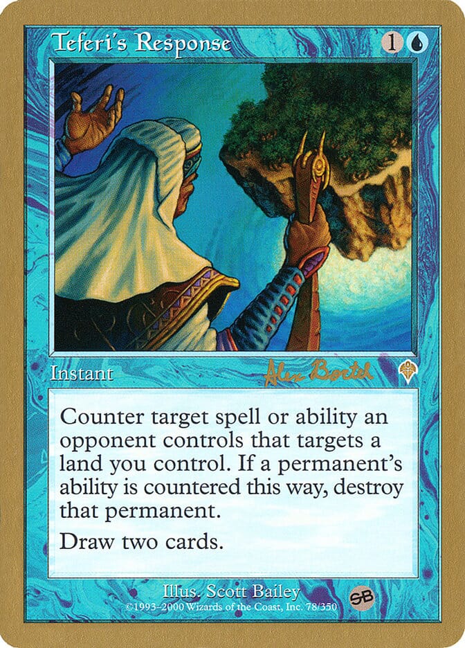 Teferi's Response (Alex Borteh) (SB) [World Championship Decks 2001] MTG Single Magic: The Gathering  | Multizone: Comics And Games