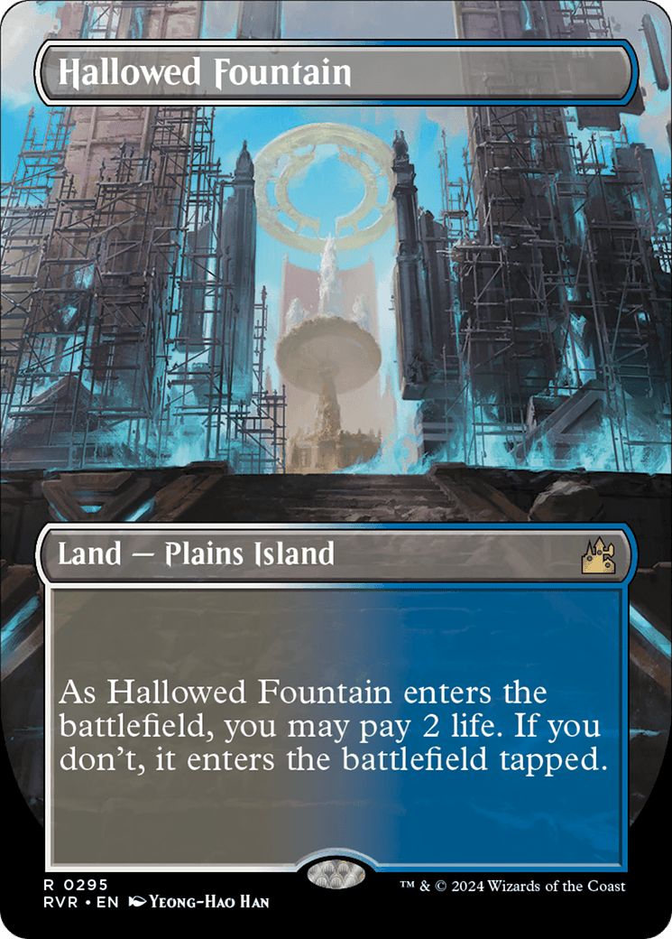 Hallowed Fountain (Borderless) [Ravnica Remastered] MTG Single Magic: The Gathering  | Multizone: Comics And Games
