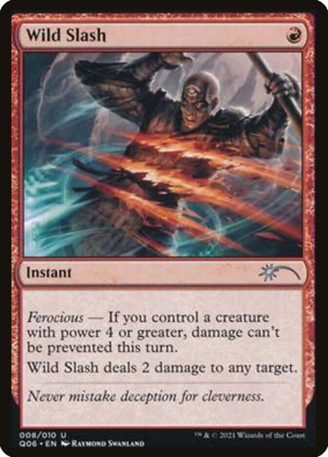 Wild Slash [Pioneer Challenger Decks 2021] MTG Single Magic: The Gathering  | Multizone: Comics And Games