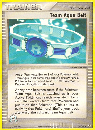 Team Aqua Belt (76/95) [EX: Team Magma vs Team Aqua] Pokemon Single Pokémon  | Multizone: Comics And Games