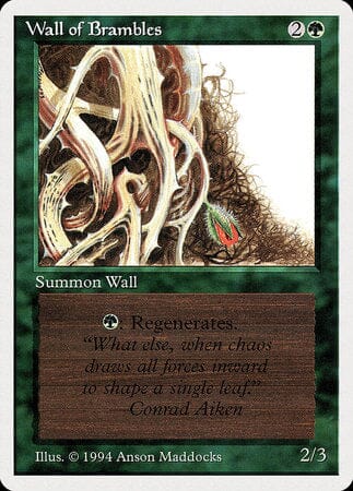 Wall of Brambles [Summer Magic / Edgar] MTG Single Magic: The Gathering  | Multizone: Comics And Games