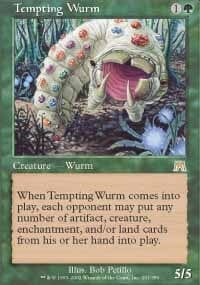 Tempting Wurm [Onslaught] MTG Single Magic: The Gathering  | Multizone: Comics And Games
