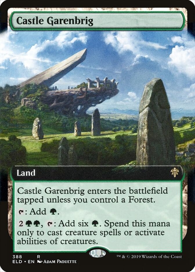 Castle Garenbrig (Extended Art) [Throne of Eldraine] MTG Single Magic: The Gathering  | Multizone: Comics And Games