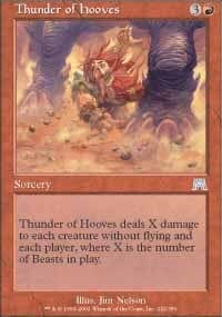 Thunder of Hooves [Onslaught] MTG Single Magic: The Gathering  | Multizone: Comics And Games