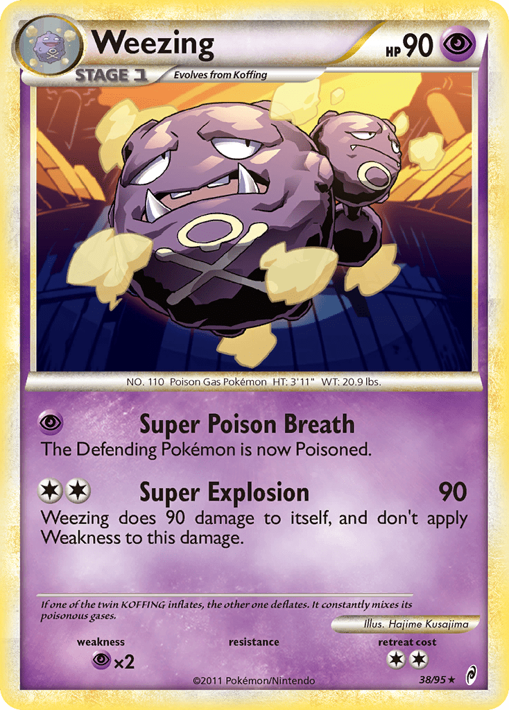 Weezing (38/95) [HeartGold & SoulSilver: Call of Legends] Pokemon Single Pokémon  | Multizone: Comics And Games