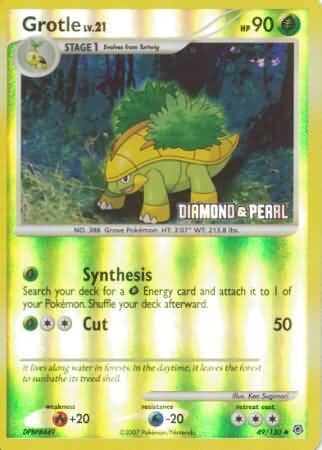 Grotle (49/130) [Burger King Promos: 2008 Collection] Pokemon Single Pokémon  | Multizone: Comics And Games