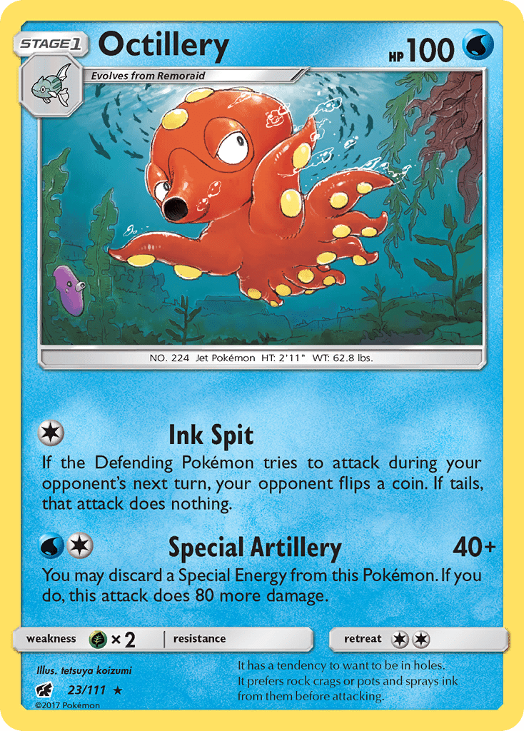 Octillery (23/111) [Sun & Moon: Crimson Invasion] Pokemon Single Pokémon  | Multizone: Comics And Games