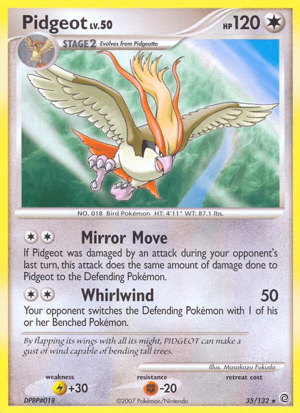 Pidgeot (35/132) [Diamond & Pearl: Secret Wonders] Pokemon Single Pokémon  | Multizone: Comics And Games