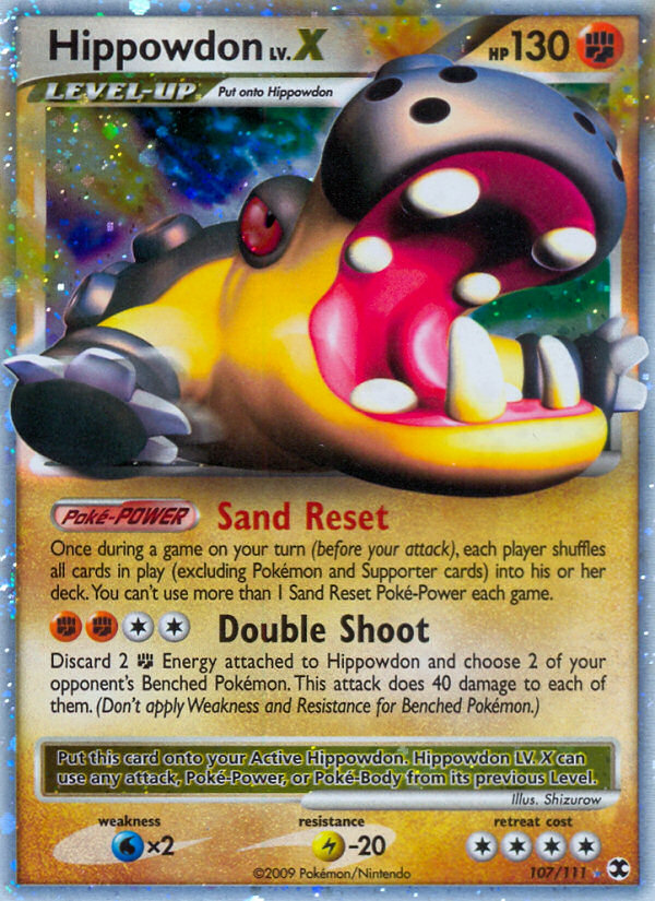 Hippowdon LV.X (107/111) [Platinum: Rising Rivals] Pokemon Single Pokémon  | Multizone: Comics And Games