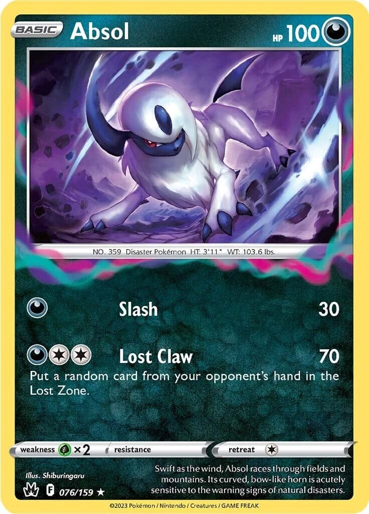 Absol (076/159) [Sword & Shield: Crown Zenith] Pokemon Single Pokémon  | Multizone: Comics And Games