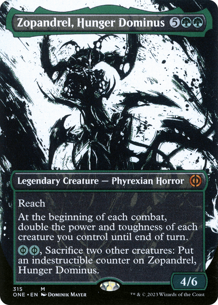 Zopandrel, Hunger Dominus (Borderless Ichor) [Phyrexia: All Will Be One] MTG Single Magic: The Gathering  | Multizone: Comics And Games