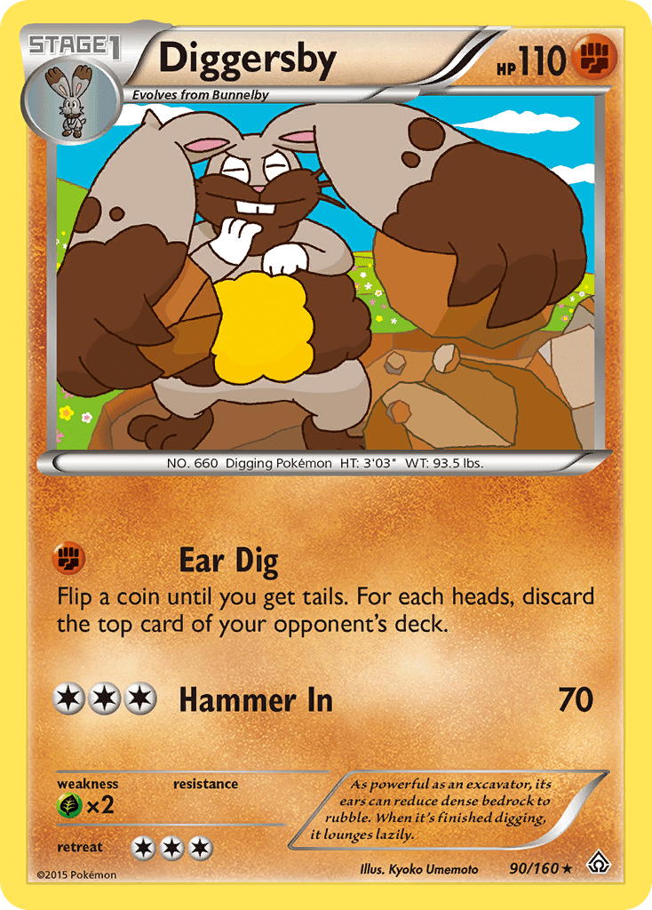 Diggersby (90/160) [XY: Primal Clash] Pokemon Single Pokémon  | Multizone: Comics And Games
