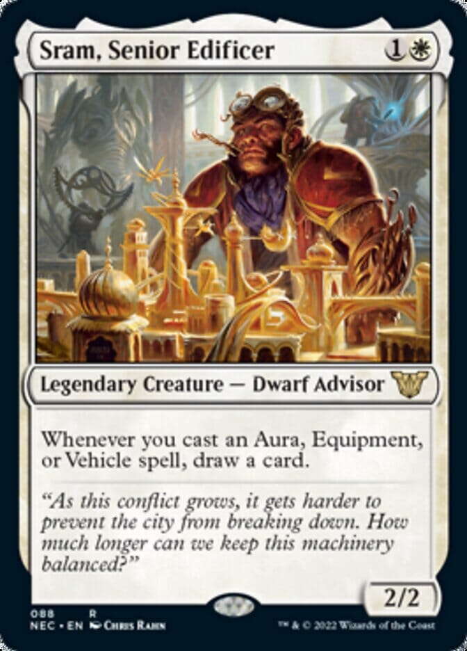 Sram, Senior Edificer [Kamigawa: Neon Dynasty Commander] MTG Single Magic: The Gathering  | Multizone: Comics And Games