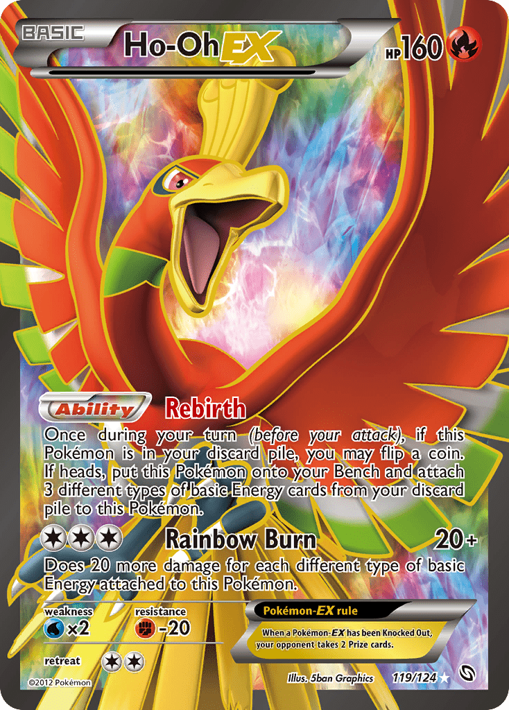 Ho-Oh EX (119/124) [Black & White: Dragons Exalted] Pokemon Single Pokémon  | Multizone: Comics And Games