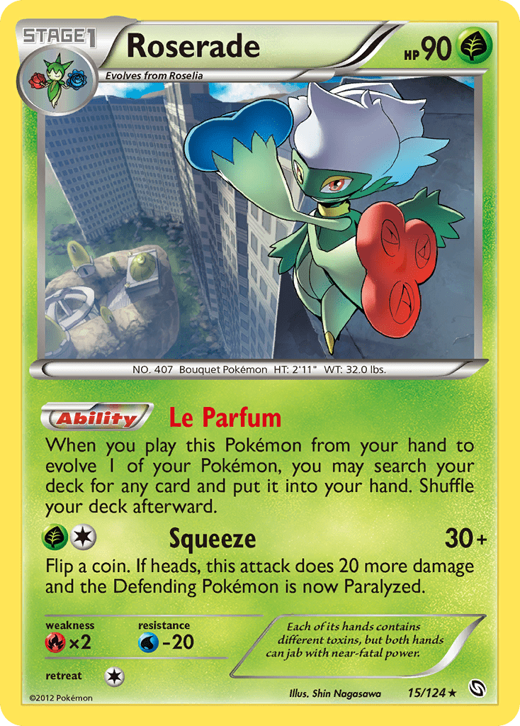 Roserade (15/124) [Black & White: Dragons Exalted] Pokemon Single Pokémon  | Multizone: Comics And Games