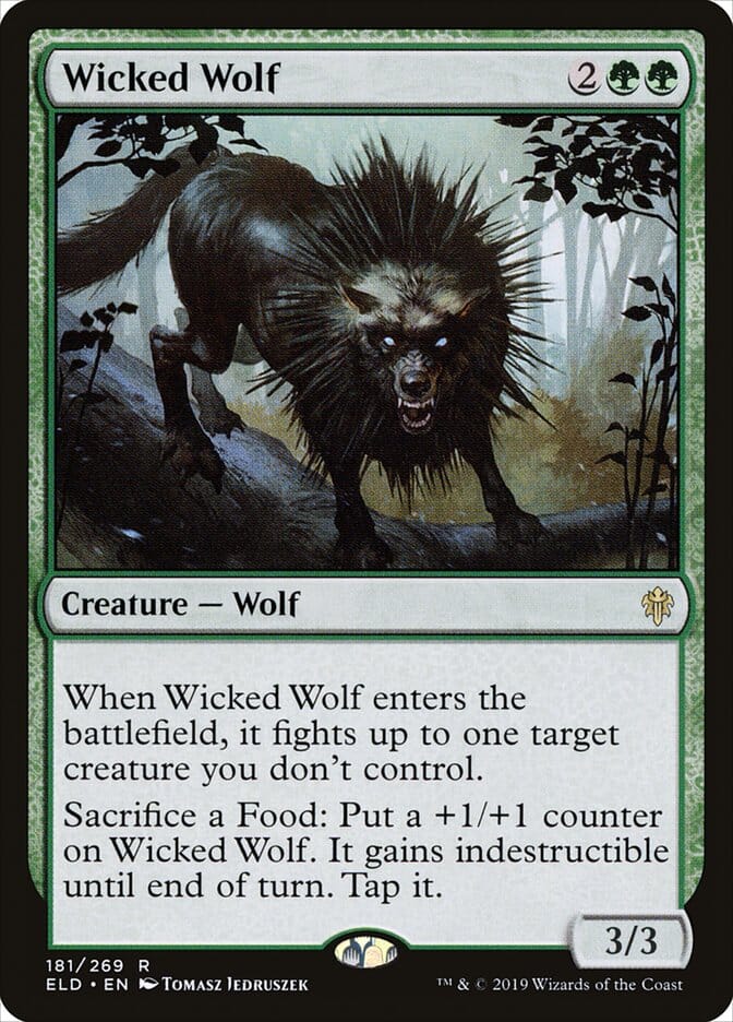 Wicked Wolf [Throne of Eldraine] MTG Single Magic: The Gathering  | Multizone: Comics And Games