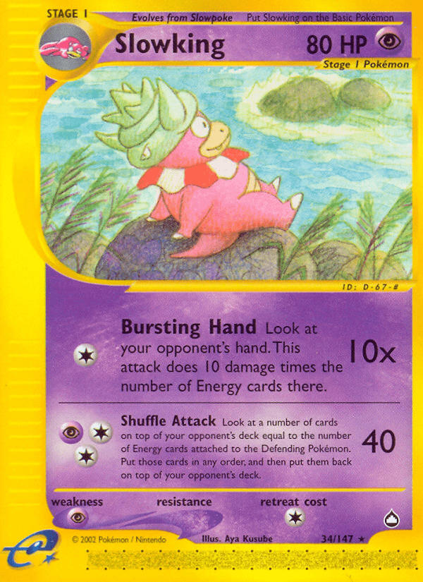 Slowking (34/147) [Aquapolis] Pokemon Single Pokémon  | Multizone: Comics And Games