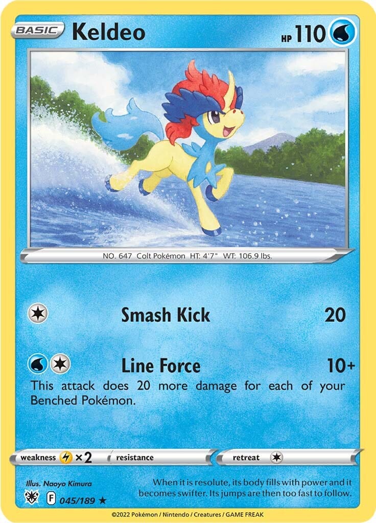 Keldeo (045/189) (Theme Deck Exclusive) [Sword & Shield: Astral Radiance] Pokemon Single Pokémon  | Multizone: Comics And Games