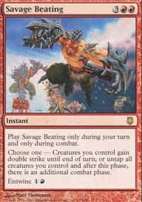 Savage Beating [Darksteel] MTG Single Magic: The Gathering  | Multizone: Comics And Games